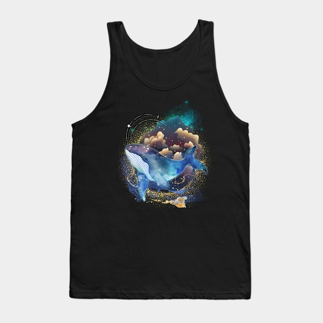 Space Whale Tank Top by SpiralBalloon